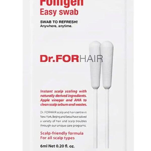 Ватна паличка для миттєвого очищення шкіри голови Dr.Forhair Folligen Easy Swab 6 мл