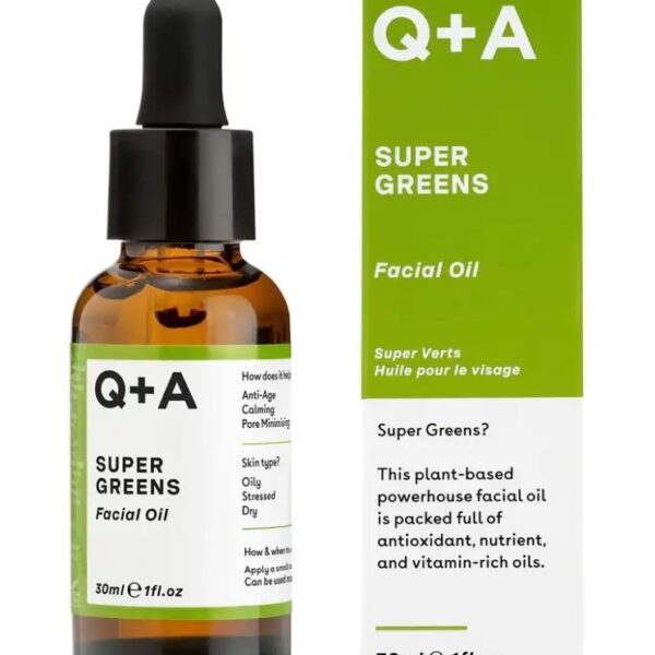 Мультивітамінна олія для обличчя Q+A Super Greens Facial Oil 30 мл