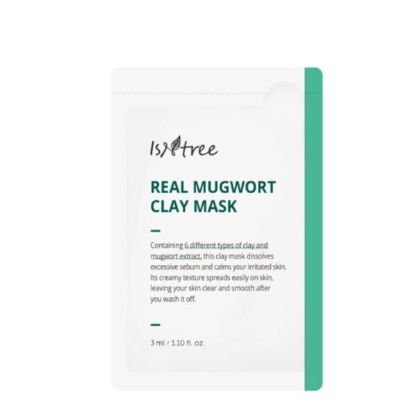 Тестер маски глиняної очищаючої з екстрактом полину Isntree Real Mugwort Clay Mask 3 мл