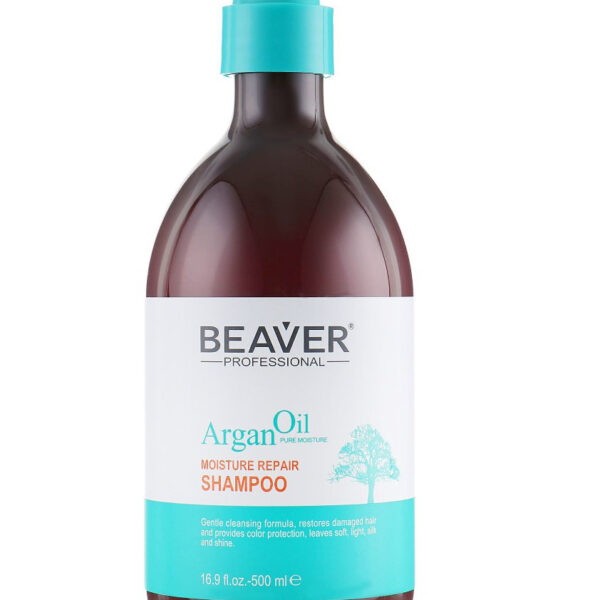 Живильний відновлюючий шампунь з аргановою олією Beaver Professional Argan Oil Shampoo 500 мл
