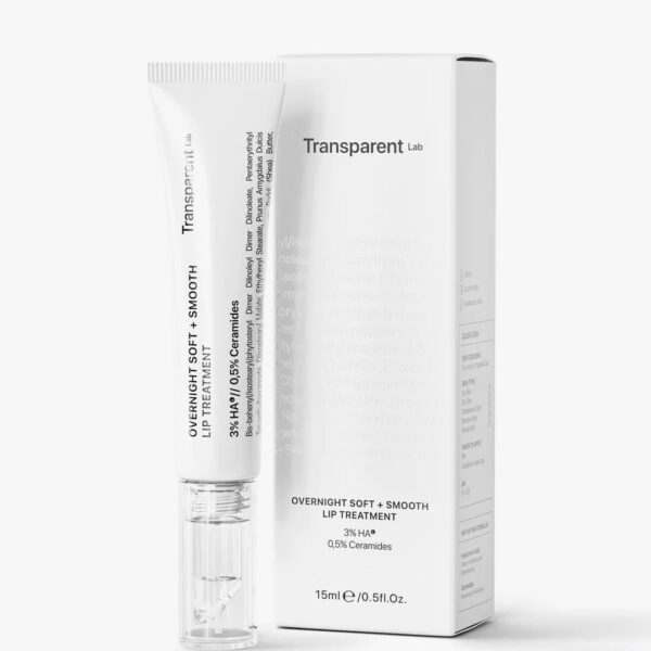 Нічна маска для губ Transparent Lab Overnight Soft + Smooth Lip Treatment 15 мл