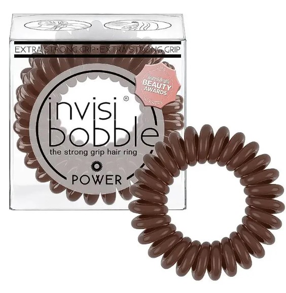 Резинка-браслет для волосся Invisibobble Power Pretzel Brown 3 шт