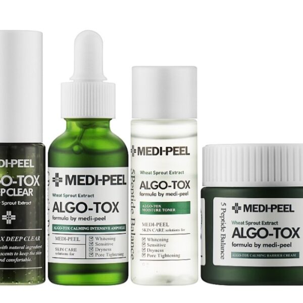 Набір для догляду за шкірою обличчя Medi Peel Algo-Tox Multi Care Kit 1 шт (30 мл + 30 мл + 30 мл + 50 мл)