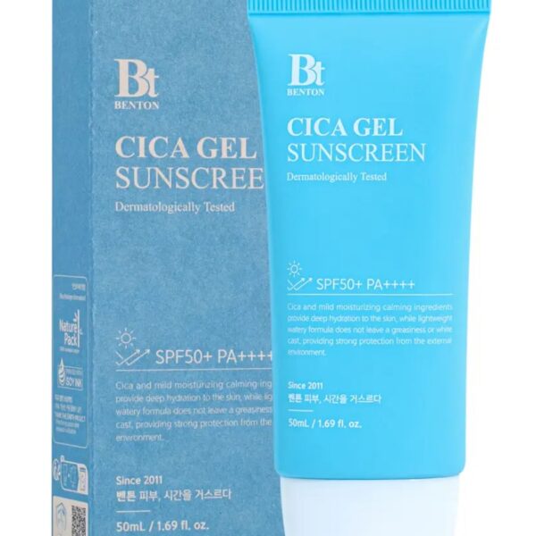 Зволожувальна сонцезахисна крем-сироватка з центелою SPF50+ PA++++  Benton CICA Gel Sunscreen Serum SPF50/PA++++ 50 мл
