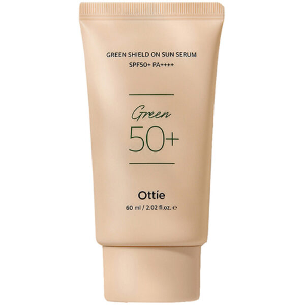 Сонцезахисний серум для чутливої шкіри Ottie Green Shield On Sun Serum SPF50+ PA++++ 60 мл