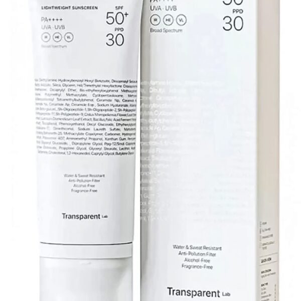 Легкий сонцезахисний крем SPF50+ Transparent-Lab Lightweight Sunscreen SPF50+ 100 мл