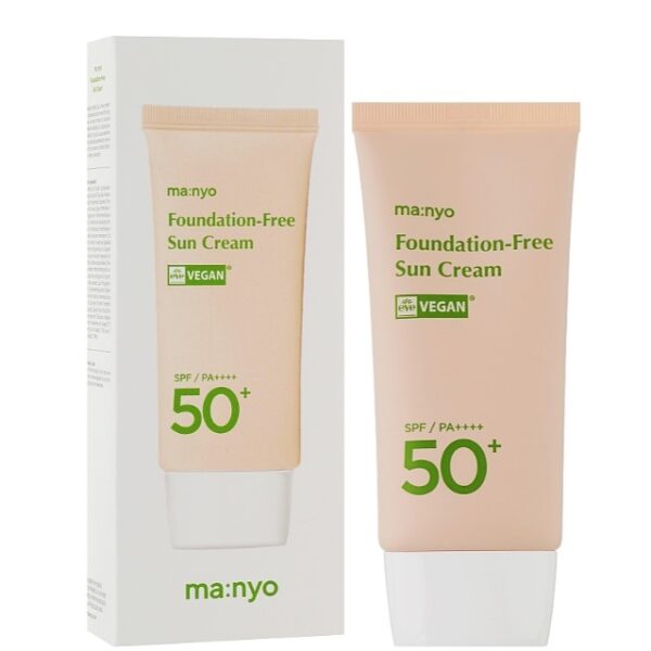 Сонцезахисний крем з тонувальною дією Manyo Foundation-Free Sun Cream 50 мл