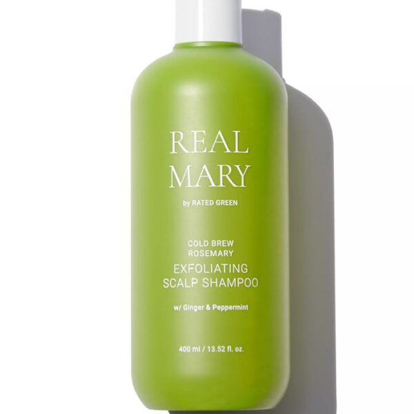 Глибокоочищаючий відлущуючий шампунь з соком розмарину Rated Green Real Mary Cold Brewed Rosemary Exfoliating Scalp Shampoo 400 мл