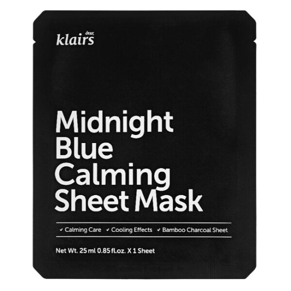 Тканинна заспокійлива маска Dear Klairs Midnight Blue Calming Sheet Mask 1 шт