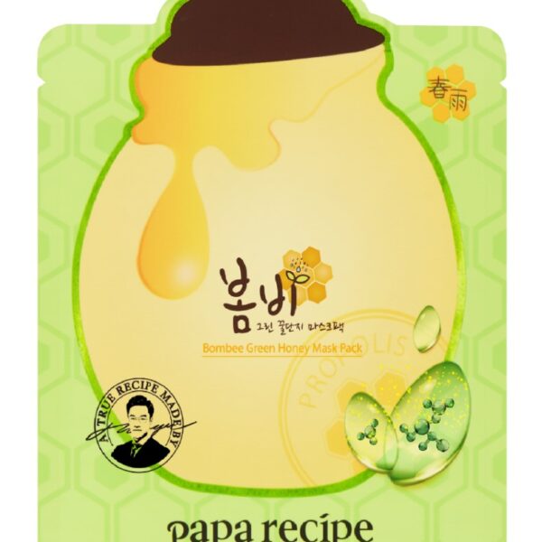 Заспокійлива тканинна маска з екстрактом меду Papa Recipe Bombee Green Honey Mask 25 г