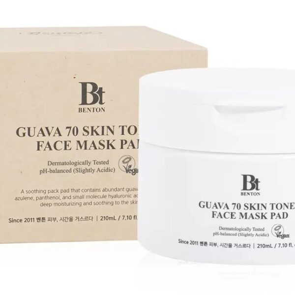 Заспокійливі тонер-педи з гуавою та азуленом Benton Guava 70 Skin Toner Face Mask Pad 70 шт