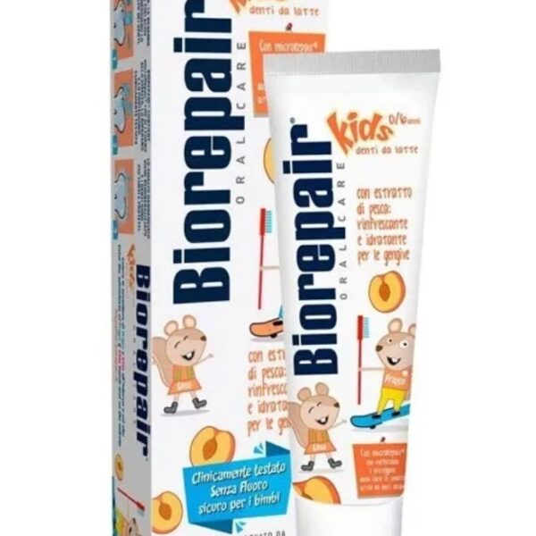 Дитяча зубна паста BioRepair Веселе мишеня Персик від 0 до 6 років 50 мл