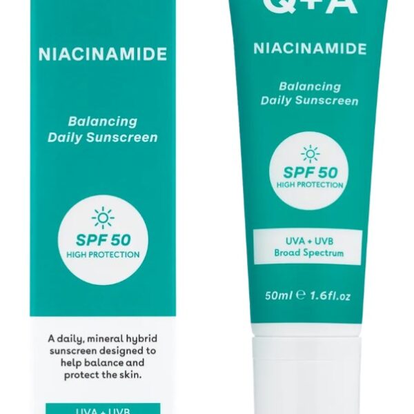 Балансуючий сонцезахисний крем для обличчя Q+A Niacinamide Balancing Daily Sunscreen 50 мл