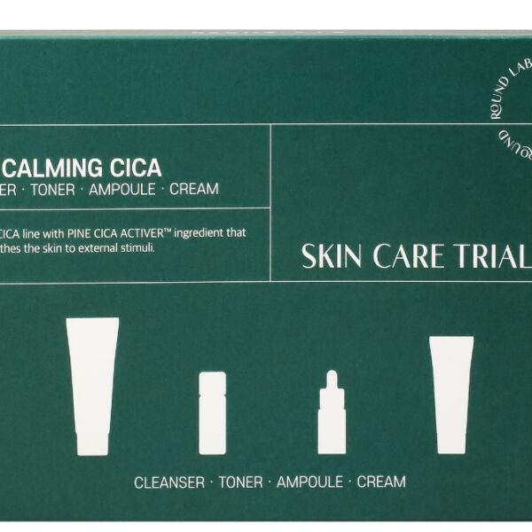 Набір мініверсій засобів з екстрактом голок сосни Round Lab Pine Calming Cica Trial Kit 1 шт