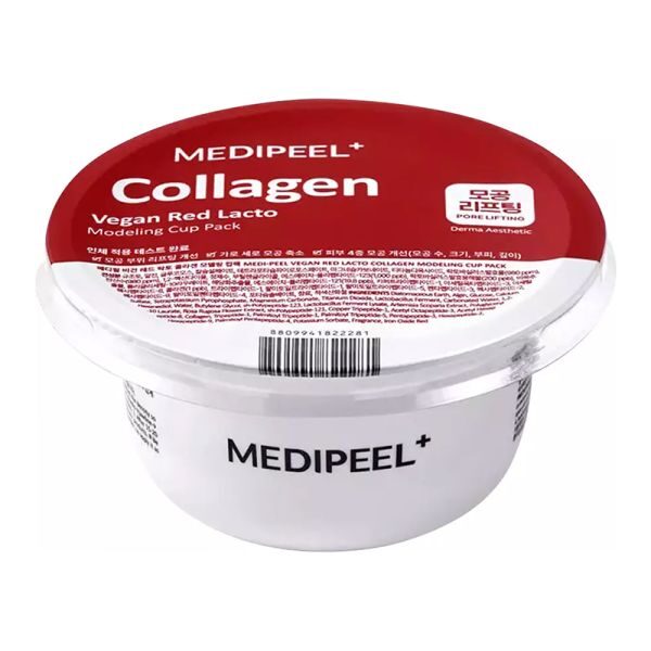 Моделююча маска з лактобактеріями для обличчя Medi-Peel Vegan Red Lacto Collagen Modeling Cup Pack, 28 г