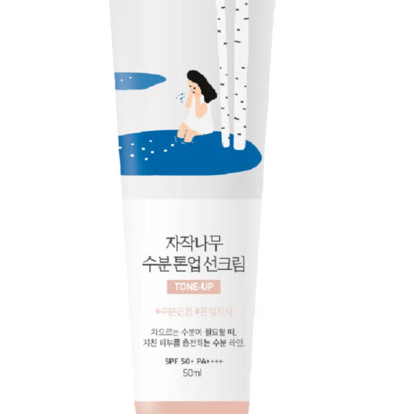 Тонувальний сонцезахисний крем з березовим соком Round Lab Birch Juice Moisturizing Tone Up Sunscreen, 50 мл