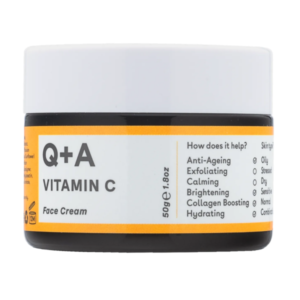 Освітлюючий крем для обличчя з вітаміном С Q+A Vitamin C Radiance Face Cream, 50 мл