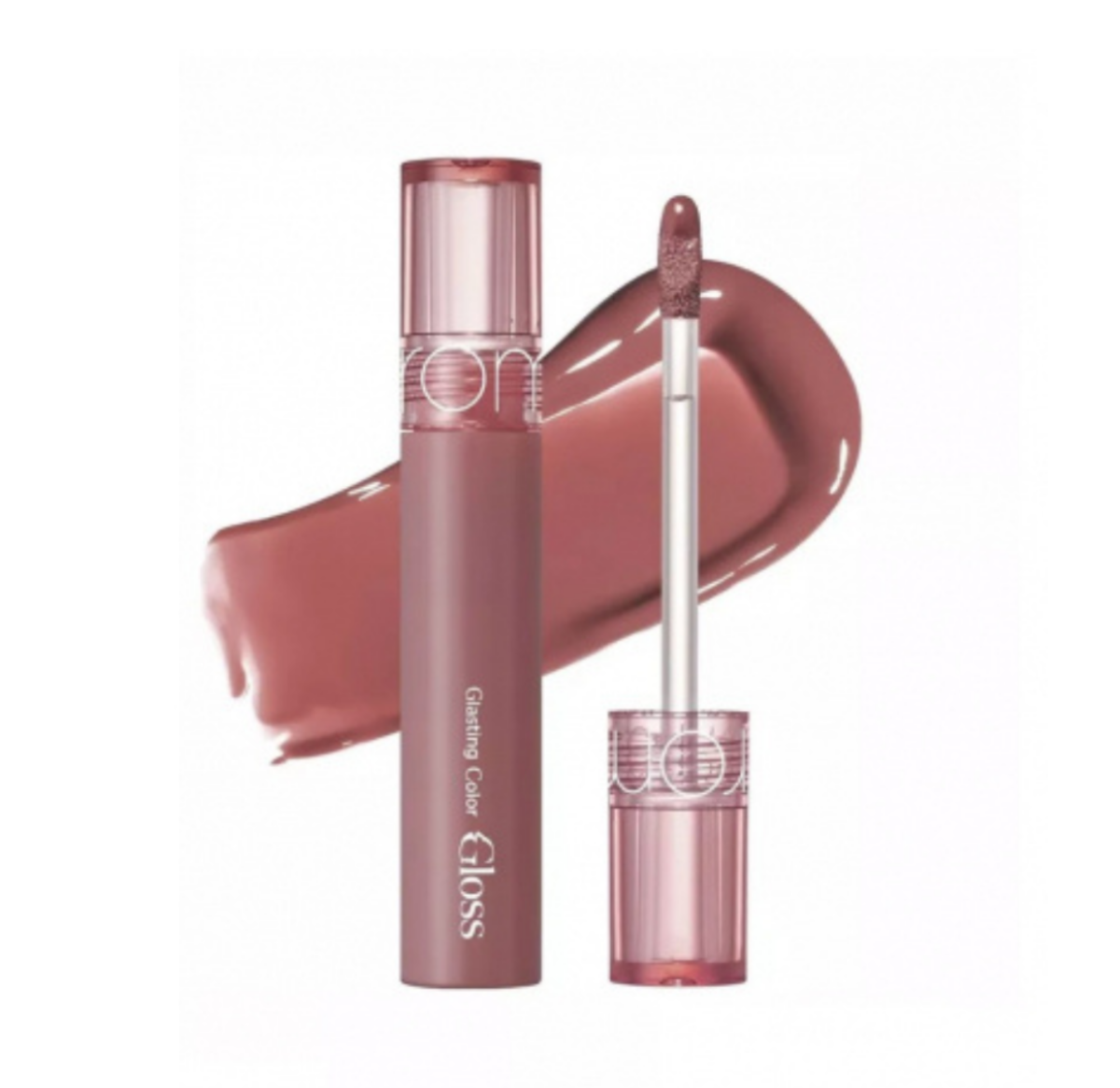 Блеск для губ в нюдово-лиловом оттенке Rom&nd Glasting Color Gloss #05 Dim Mauve
