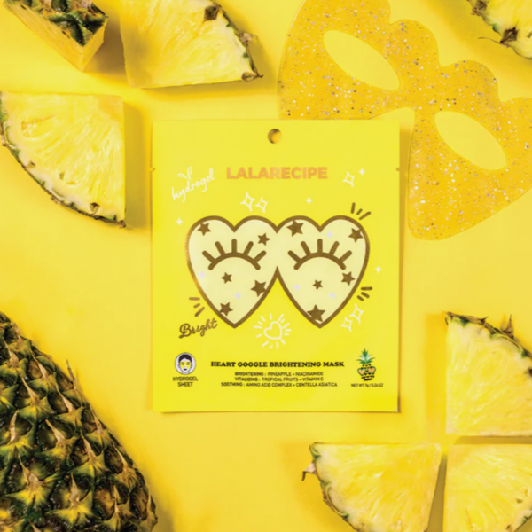 Освітлювальна гідрогелева маска для шкіри навколо очей Lalarecipe Heart Goggle Brightening Mask, 7 г