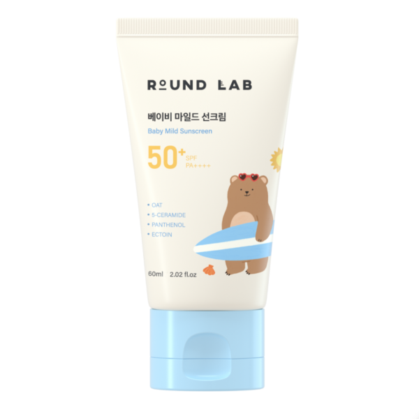 Дитячий сонцезахисний крем Round Lab Baby Mild Sunscreen, 60 мл