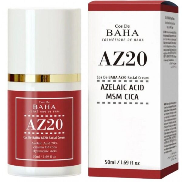 Крем для обличчя з азелеїновою кислотою 20% Cos De Baha AZ20  Facial Cream, 50 мл