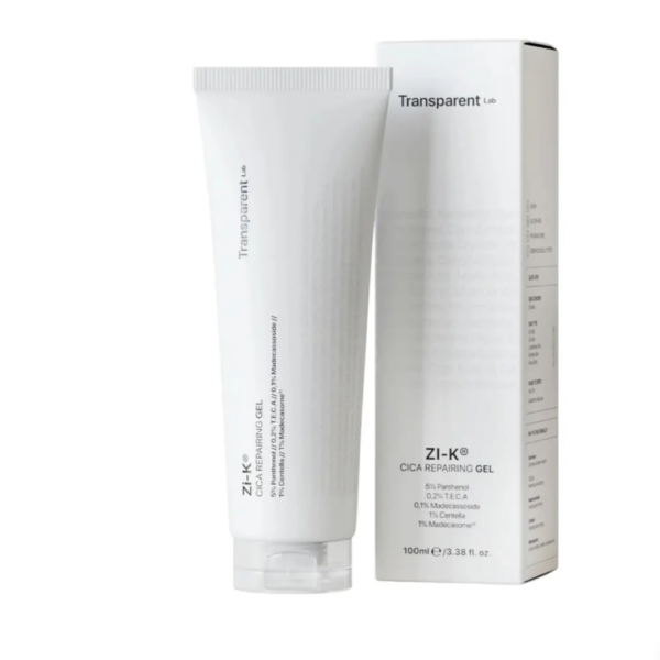 Відновлюючий гель для обличчя з екстрактом центели Transparent-Lab Zi-K Cica Repairing Gel, 100 мл
