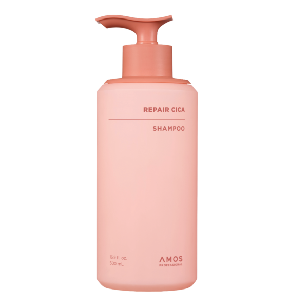 Відновлювальний шампунь для пошкодженого волосся Amos Professional Repair Cica Shampoo, 500 мл