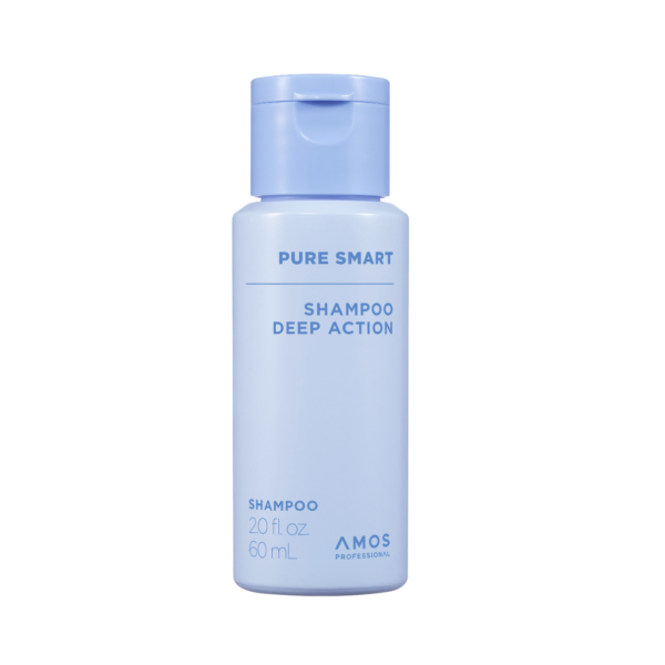 Мініатюра шампуню проти лупи інтенсивної дії Amos Professional Pure Smart Shampoo Deep Action, 60 мл