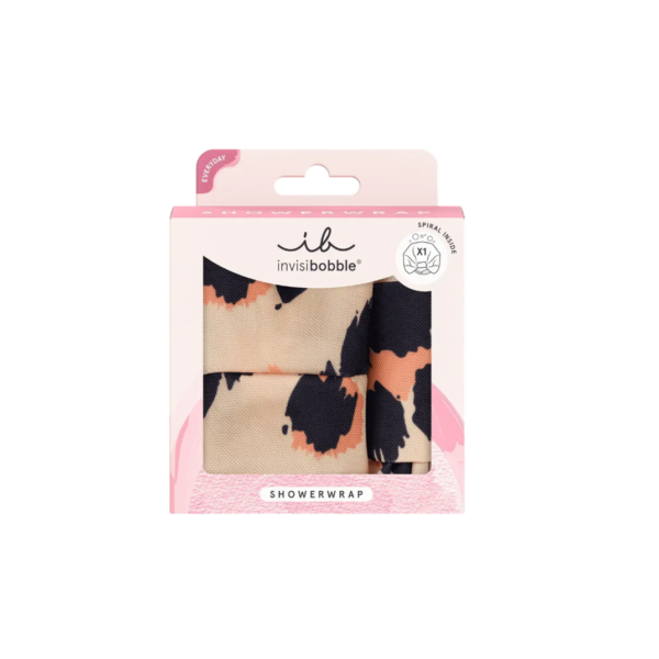 Водовідштовхувальний тюрбан для душу для волосся Invisibobble Set Showerwrap Leo