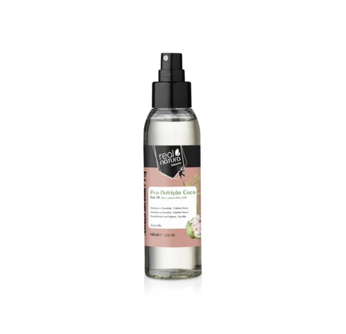 Масло для гладкости и блеска волос Real Natura Capilar Pro-Nutrição Extra Coco Puro, 100 мл
