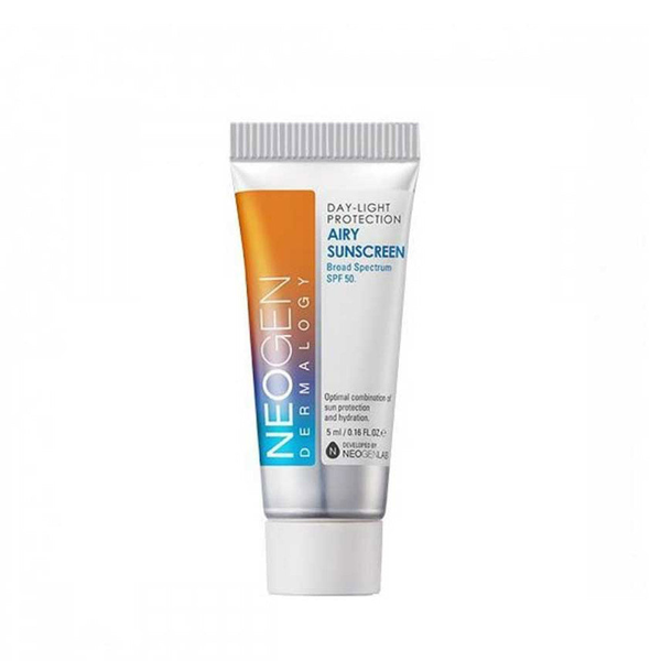 Легкий сонцезахисний крем на основі хімічних фільтрів Neogen Day-Light Protection Airy Sunscreen, SPF 50, 5мл
