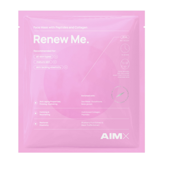 Маска-оновлення для обличчя Aimx Renew Me Face Mask With Peptides And Collagen, 25 мл