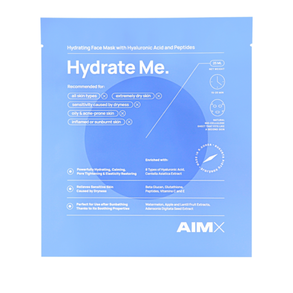 Зволожуюча маска для обличчя Aimx Hydrate Me Moisturizing Face Mask With Peptides, 25 мл