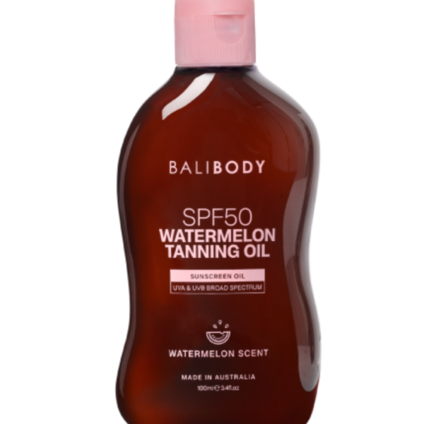 Масло для засмаги з насінням кавуна Bali Body Watermelon Tanning Oil SPF50, 100 мл