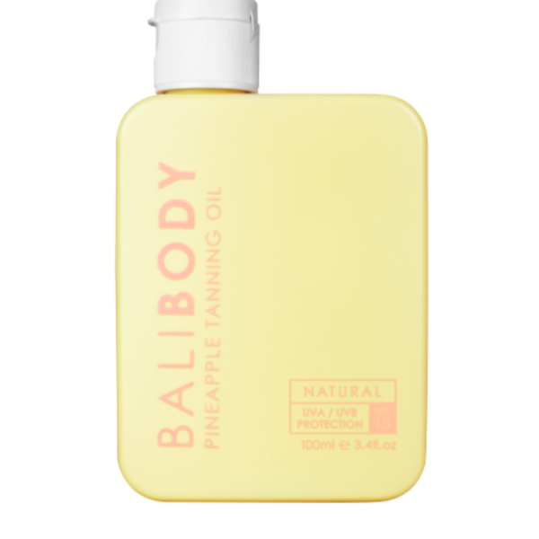 Масло для засмаги з екстрактом ананаса Bali Body Pineapple Tanning Oil SPF15, 100 мл