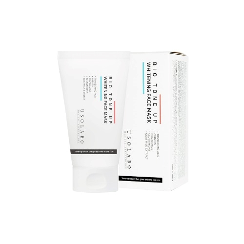 Маска для освітлення шкіри та ефекту миттєвого сяяння Usolab Bio Tone Up Whitening Mask, 50 мл