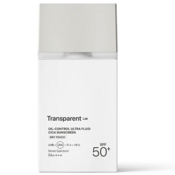 Сонцезахисний крем із центелою для контролю жирності шкіри Transparent Lab Ultra Fluid Cica Sunscreen SPF 50+, 100 мл