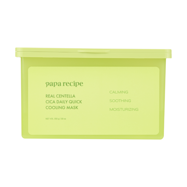 Упаковка заспокійливих масок з екстрактом центелли Papa Recipe Real Centella Cica Daily Quick Cooling Mask, 30 шт