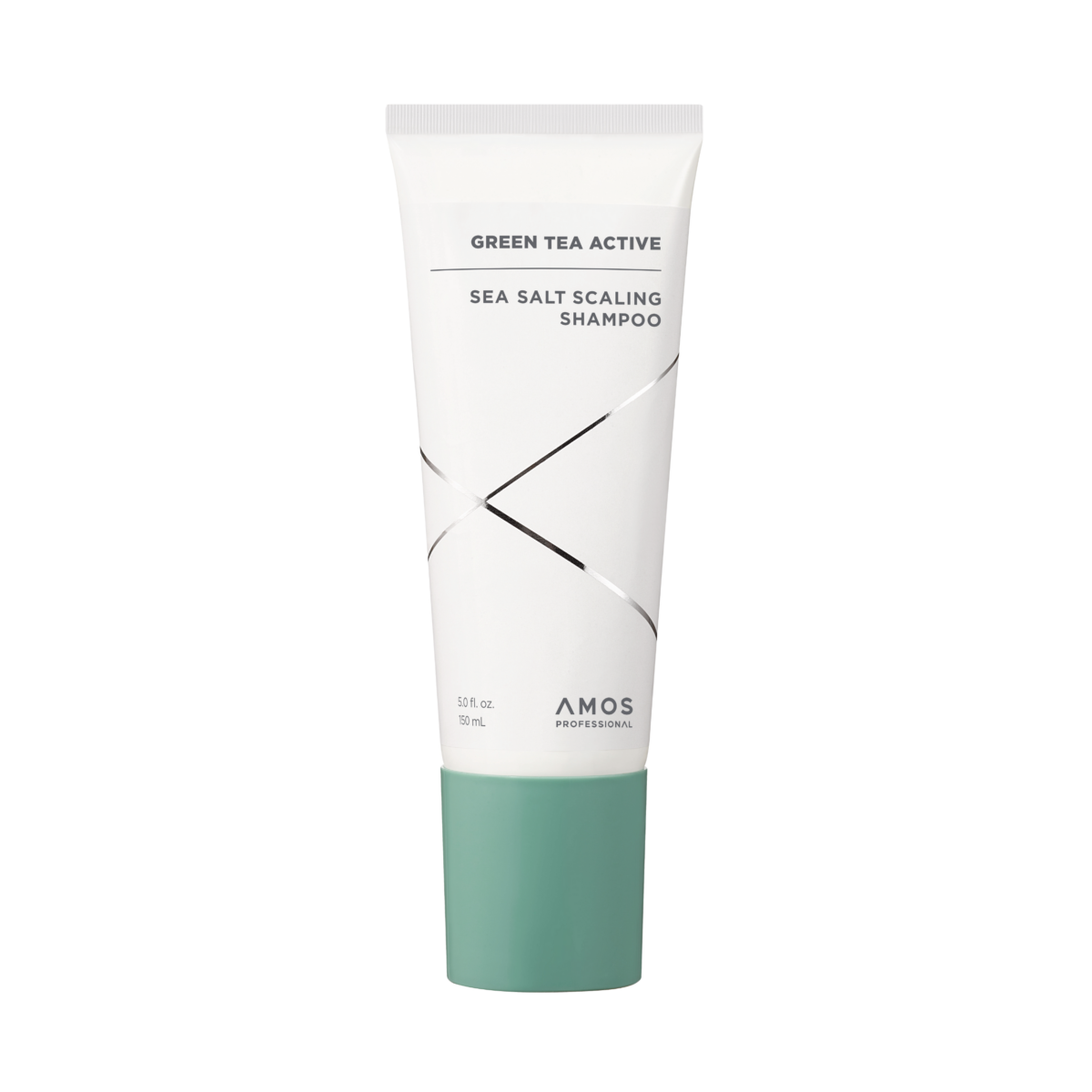 Шампунь-скраб для кожи головы Amos Professional Green Tea Active Sea Salt Scaling Shampoo, 150 мл