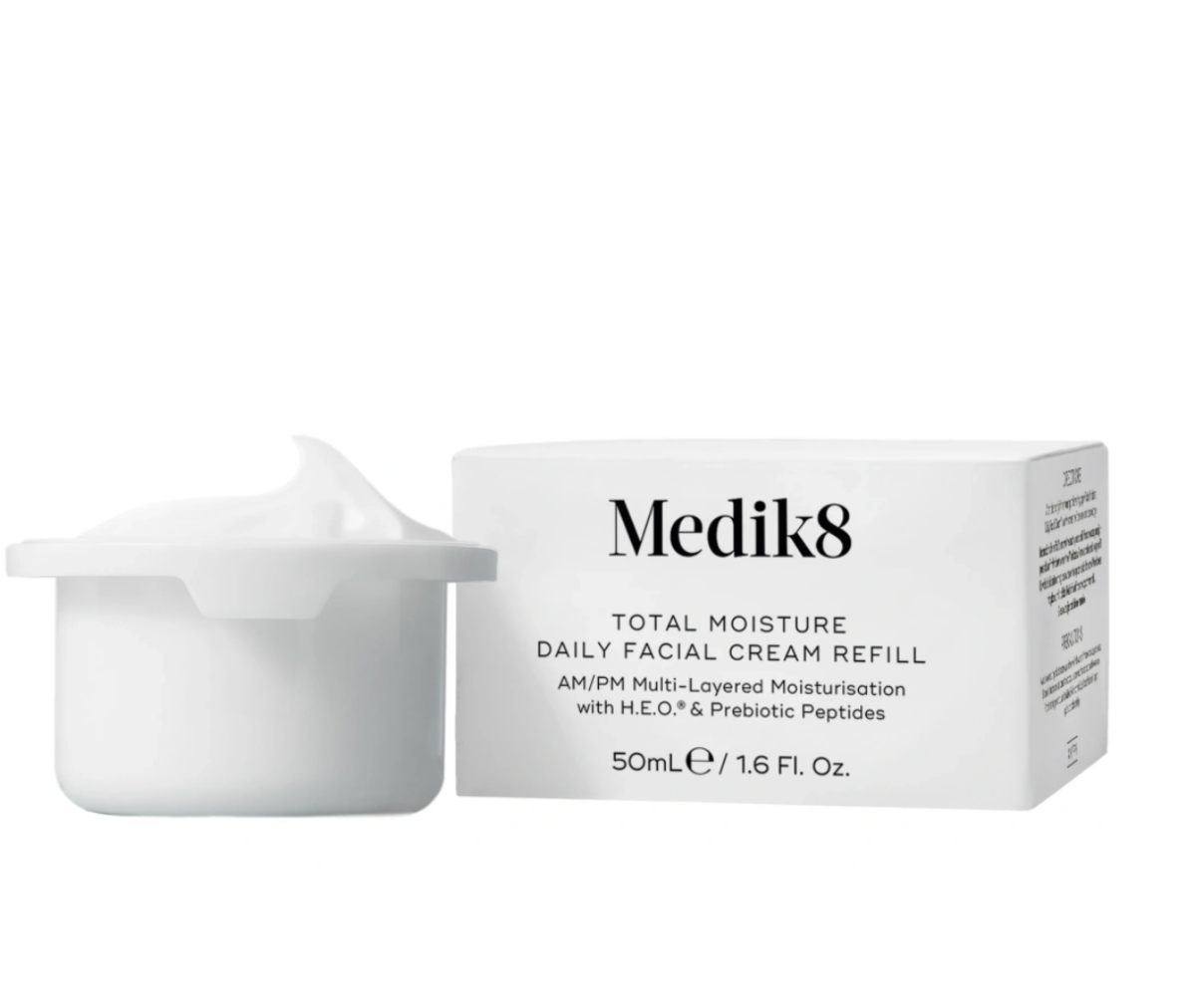 Крем для глибокого зволоження шкіри миттєвої дії Medik8 Total Moisture Daily Facial Cream Refill, змінний блок, 50 мл