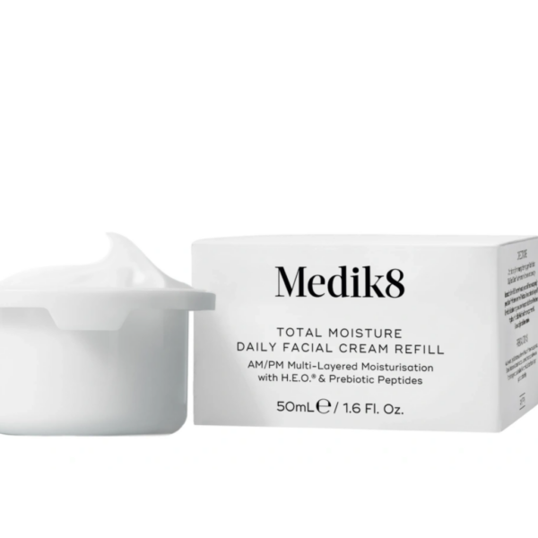 Крем для глибокого зволоження шкіри миттєвої дії Medik8 Total Moisture Daily Facial Cream Refill, змінний блок, 50 мл