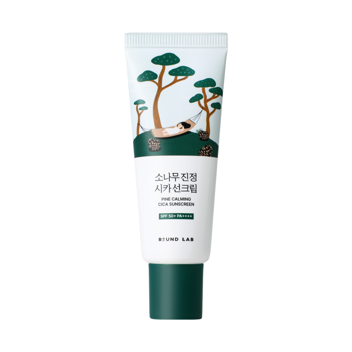Сонцезахисний крем з екстрактом голок сосни Round Lab Pine Calming Cica Sunscreen, 40 мл