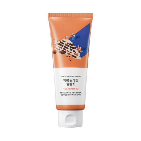 Пінка для умивання з екстрактом соєвих бобів та пантенолом Round Lab Soybean Panthenol Cleanser, 150 мл