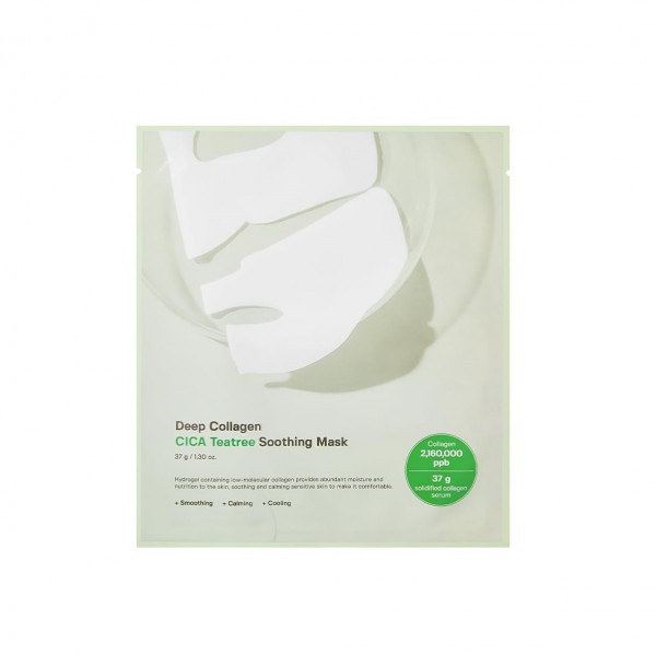 Успокаивающая гидрогелевая маска Sungboon Editor Deep Collagen Cica Teatree Soothing Mask, 37г