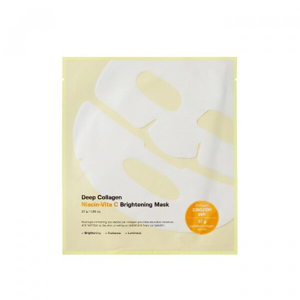 Осветляющая гидрогелевая маска Sungboon Editor Deep Collagen Niacin-Vita C Brightening Mask, 37 г