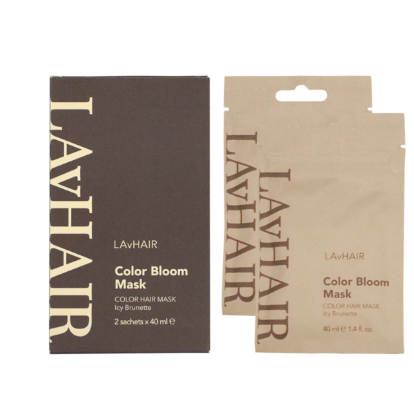 Тонирующая маска-уход для волос LAvHair Color Bloom Mask (Ice Brunette),  2 х 40 мл