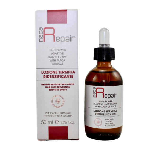 Термозахисний ущільнюючий лосьйон проти випадіння RG Pharma Maca Repair, 50 мл