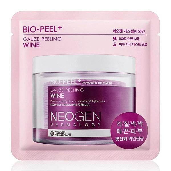 Трехслойные пилинговые диски с винным экстрактом Neogen Bio-Peel Gauze Peeling Wine, 1 шт