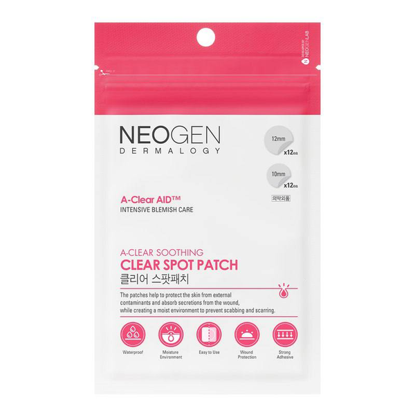 Патчі від запалень Neogen - Dermalogy A-Clear Soothing Clear Spot Patch, 24 шт